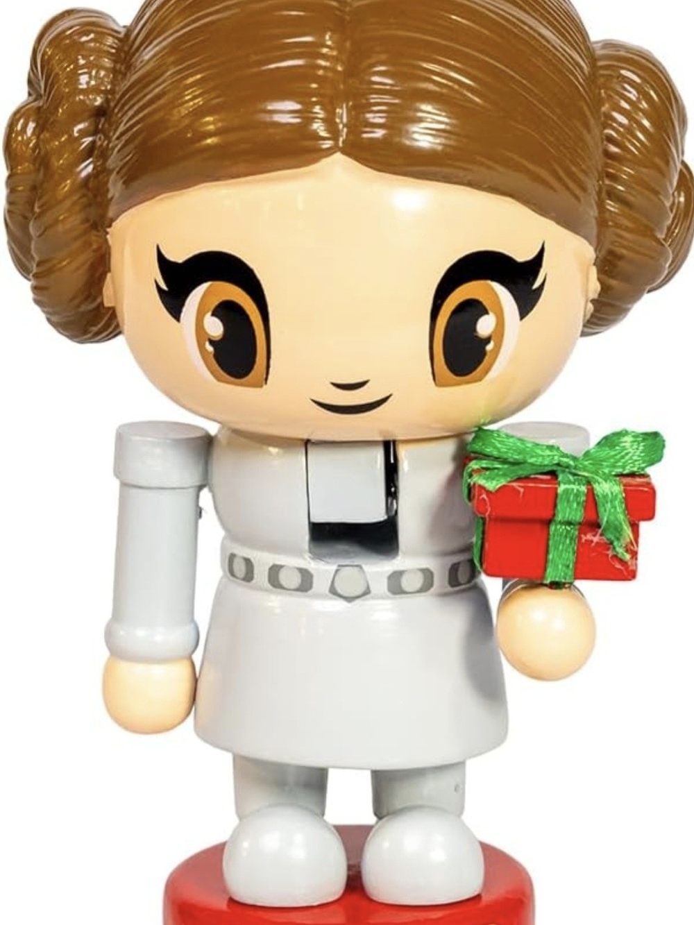 Star Wars Holiday Doll in White, Brown and Red with Green Bow